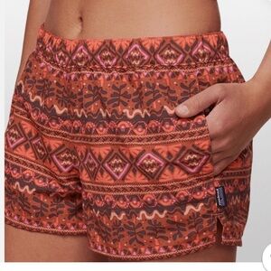 Patagonia Women's Vibrant Patterned Athletic Shorts